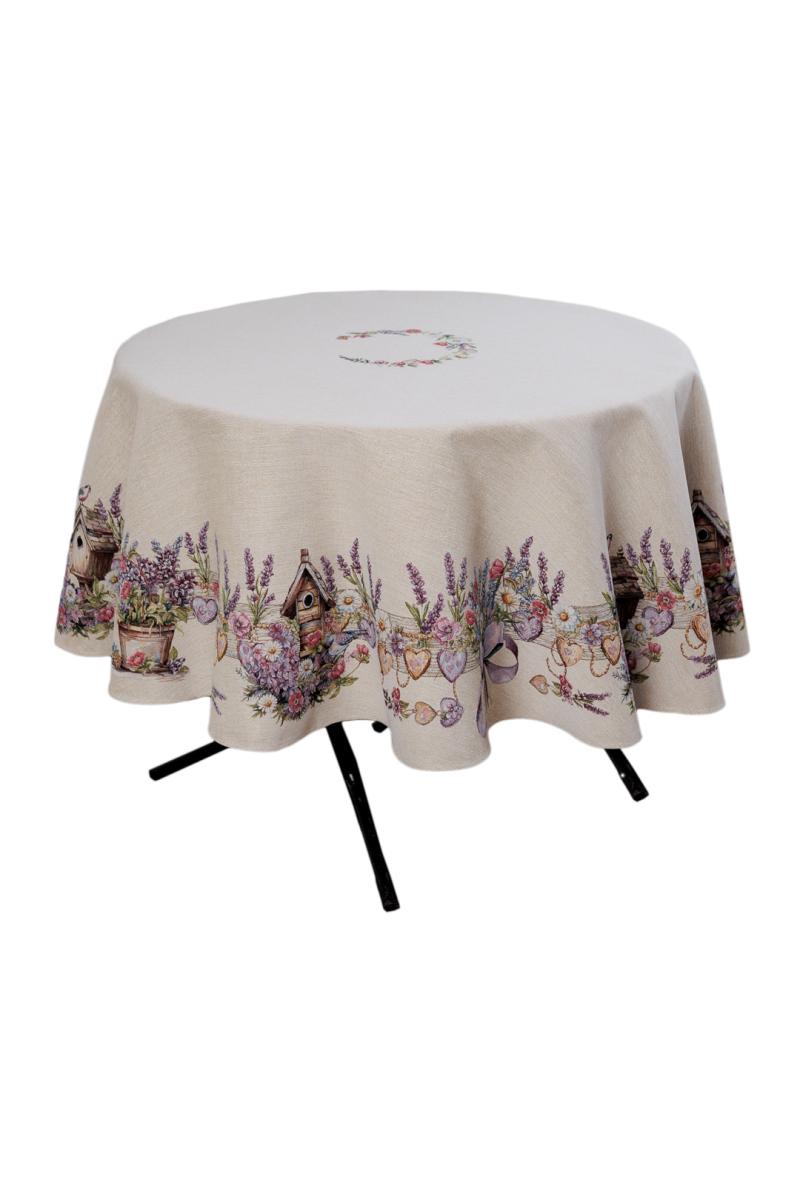 Lavender Fields Round Tablecloth