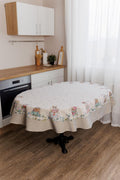 Charm Garden Oval Tablecloth