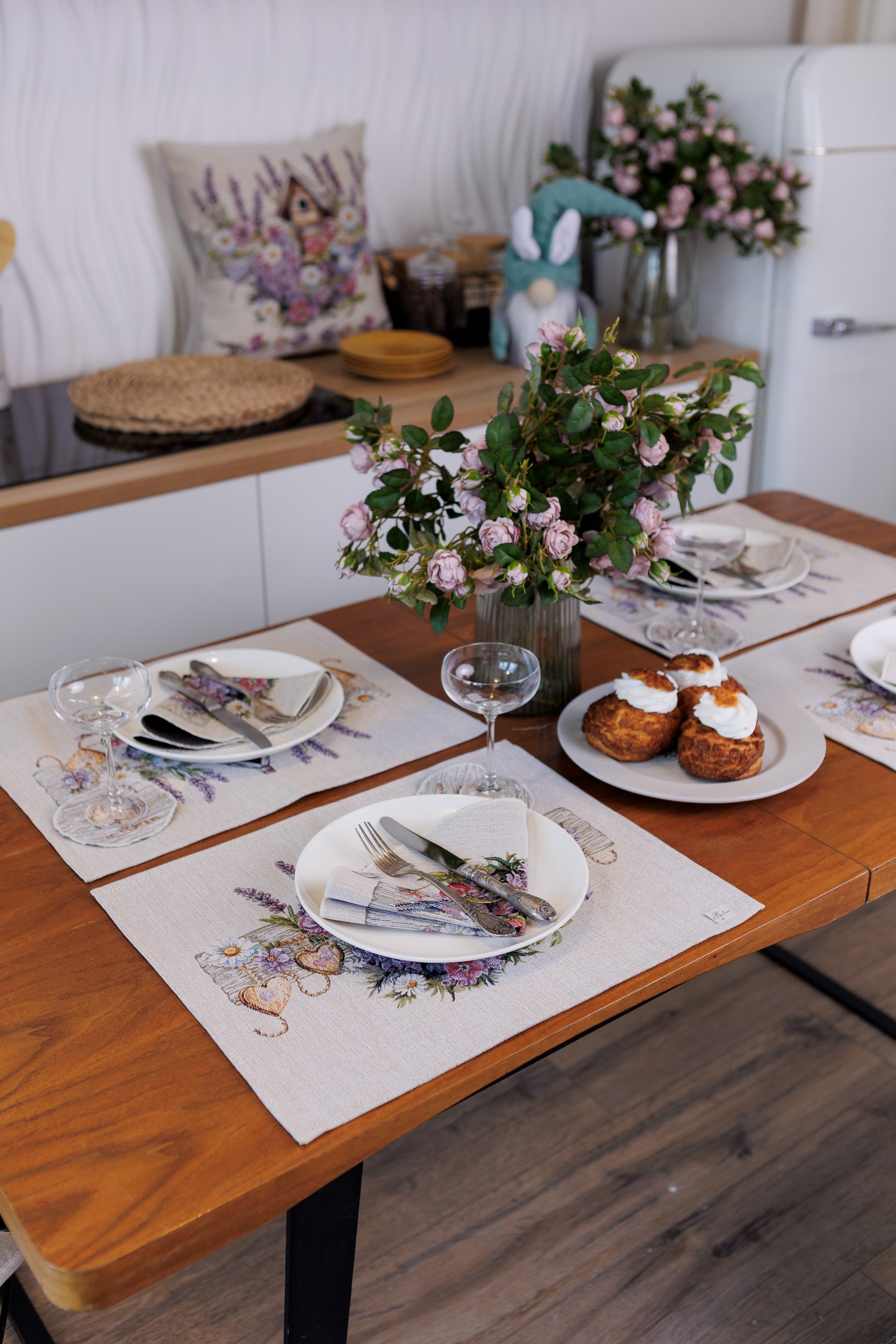 Napkins Set Lavender 14×18 inches (35×45 cm) - Set of 4