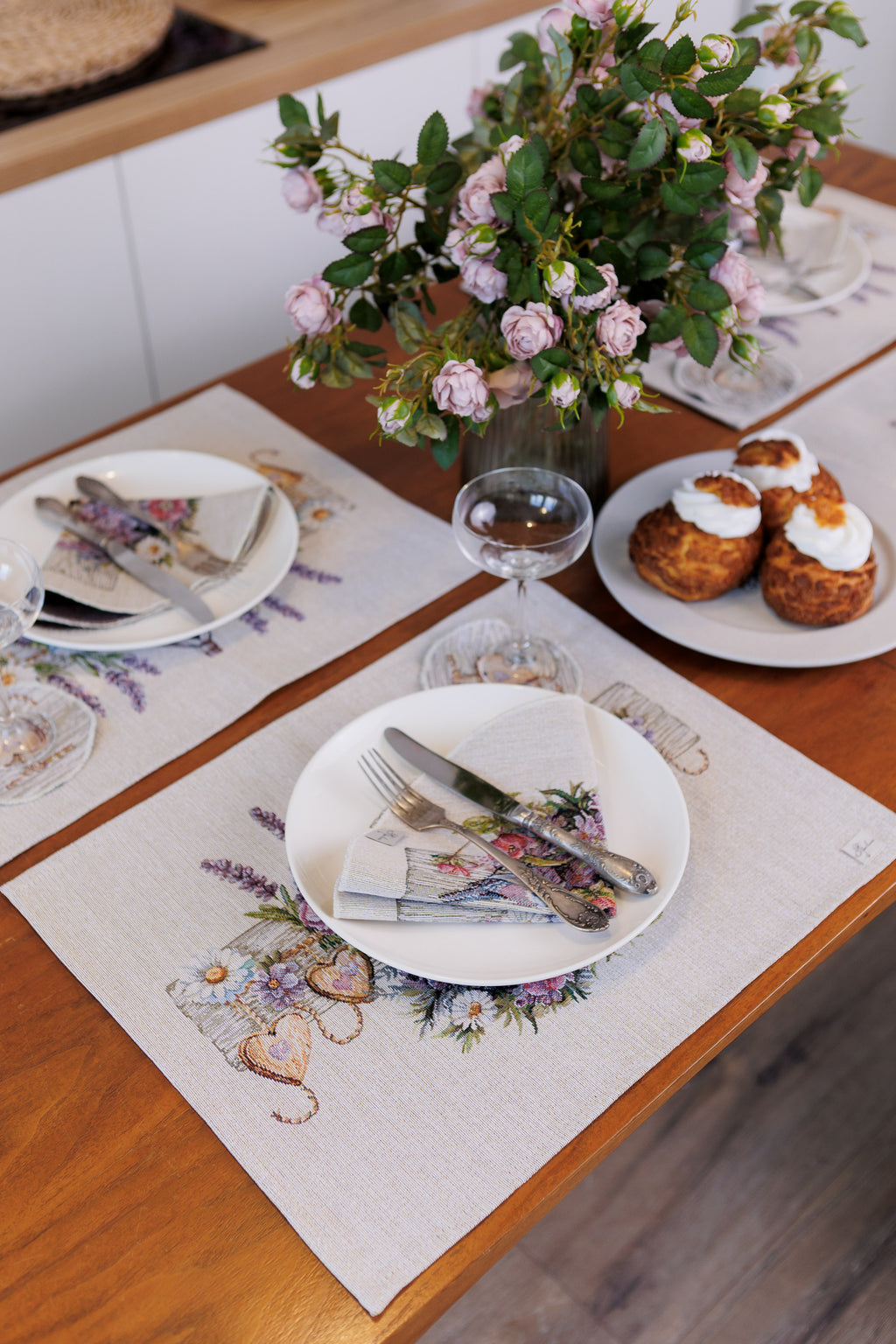 Napkins Set Lavender 14×18 inches (35×45 cm) - Set of 4