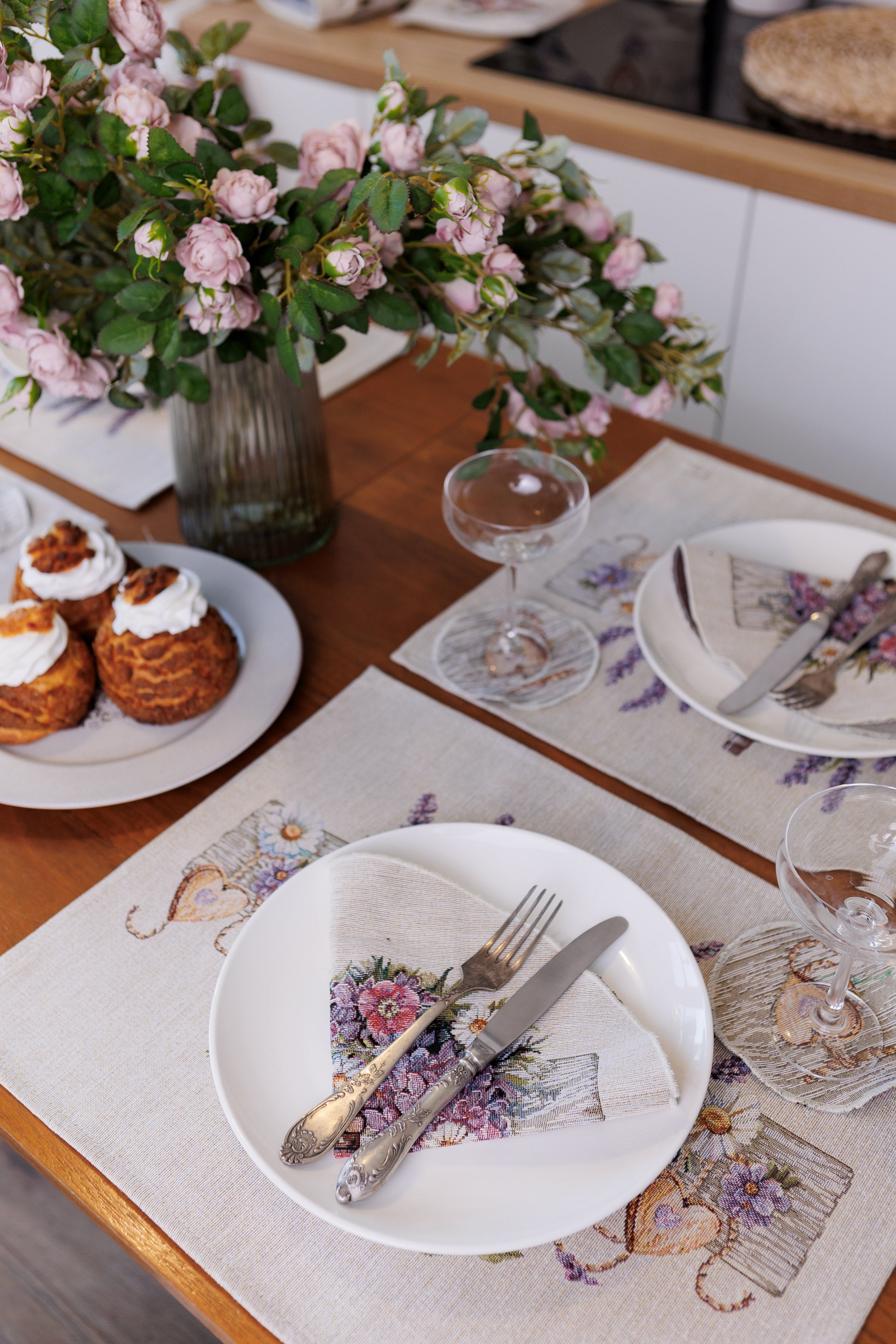 Napkins Set Lavender 14×18 inches (35×45 cm) - Set of 4