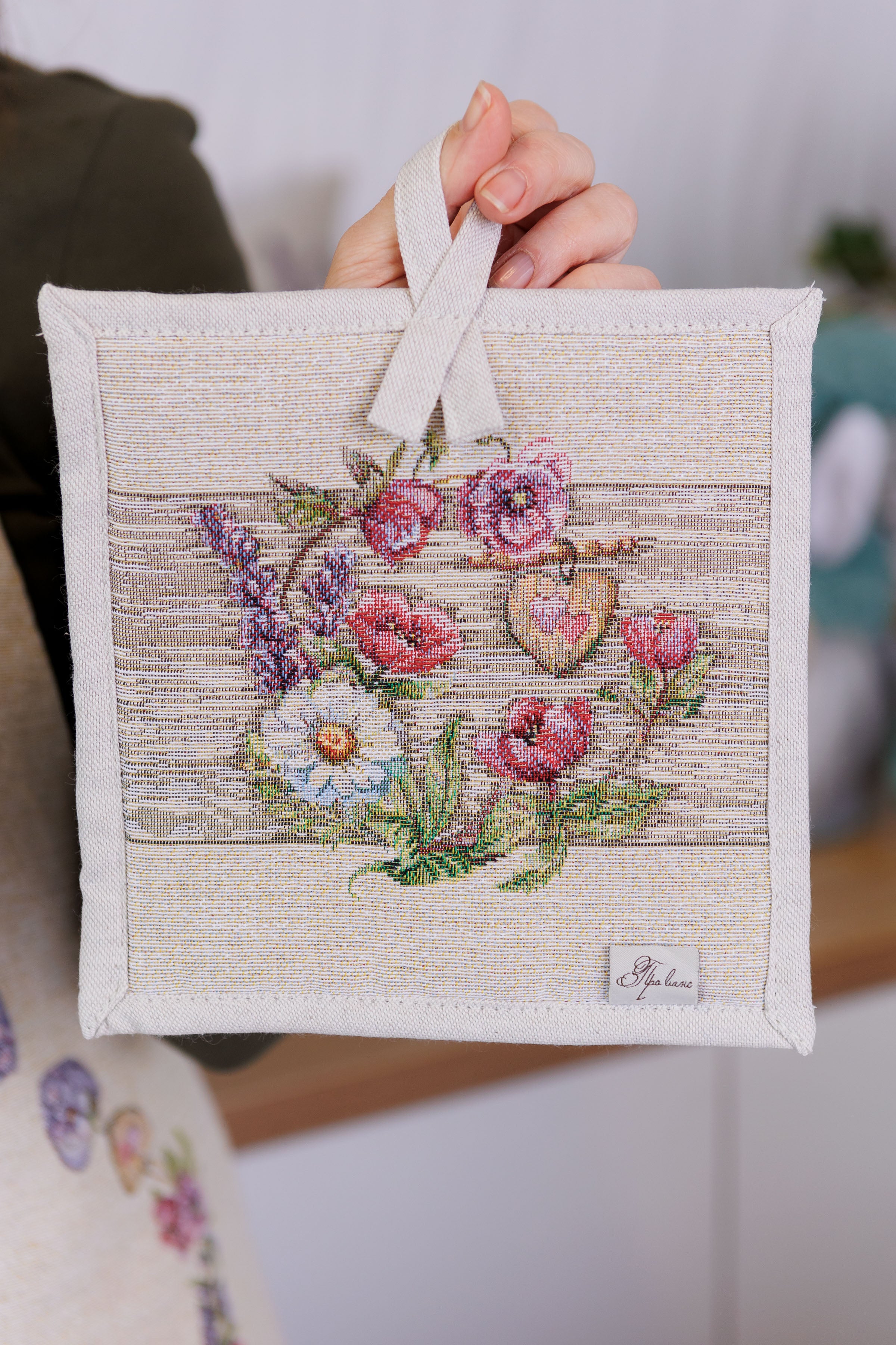 Kitchen Set Lavender Mitt+Potholder+Apron