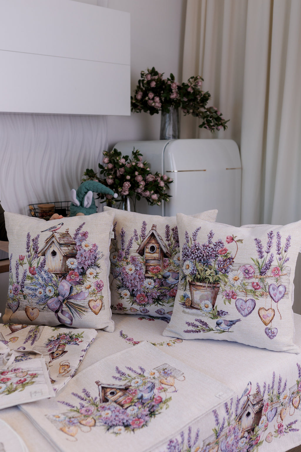 Pillow Covers Set Lavender 18×18 inches (45×45 cm) - Set of 3
