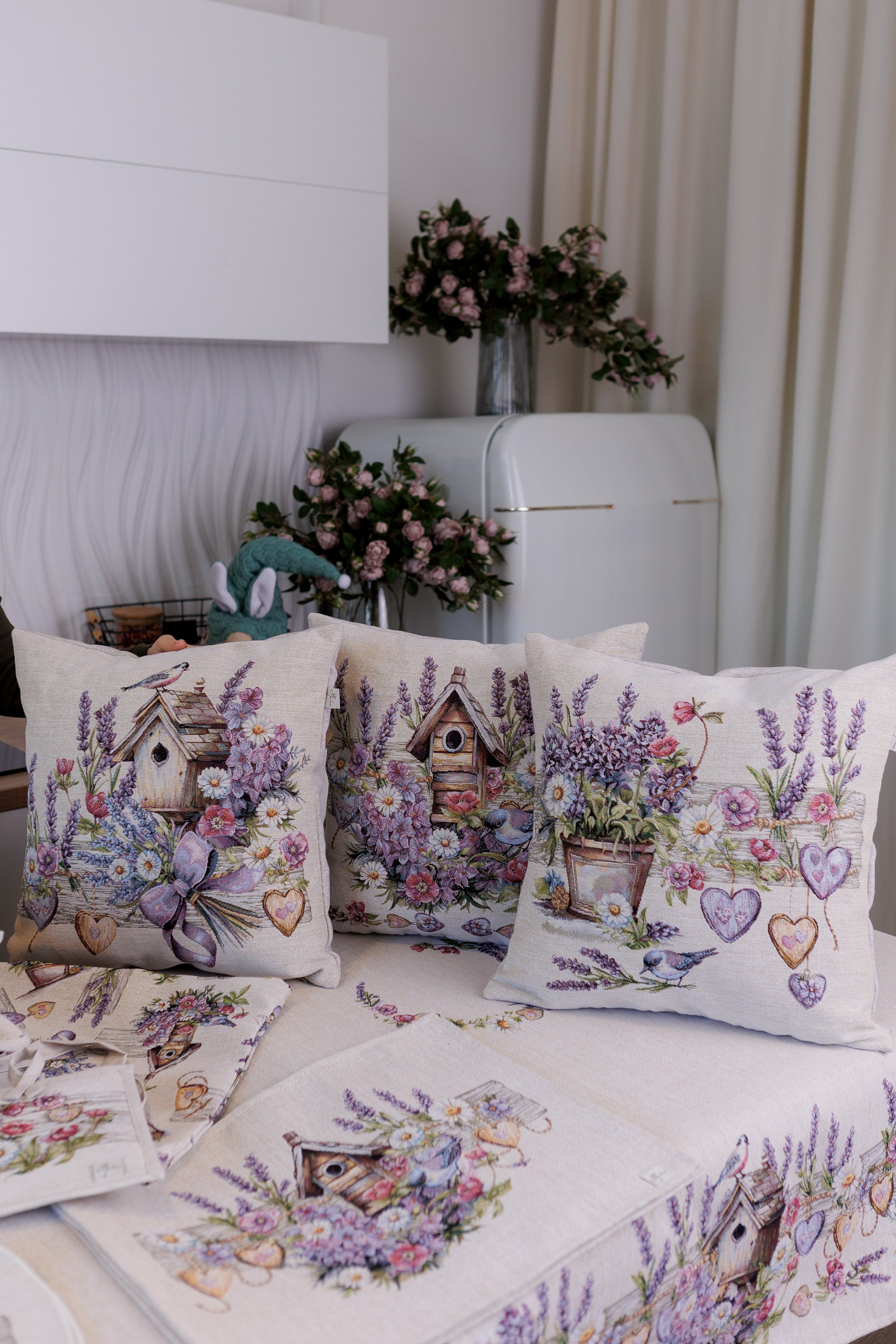 Pillow Covers Set Lavender 18×18 inches (45×45 cm) - Set of 3