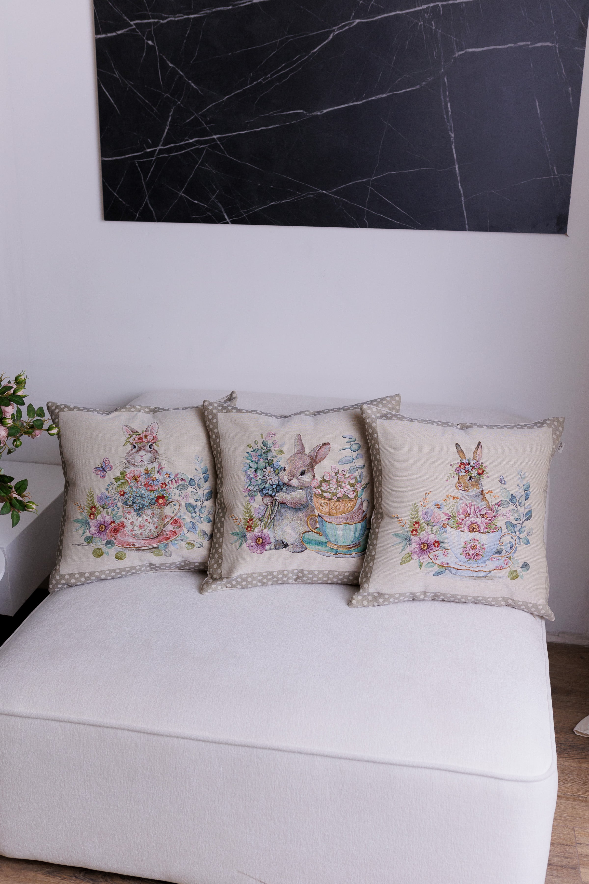 Pillow Covers Set Charm 18×18 inches (45×45 cm) - Set of 3