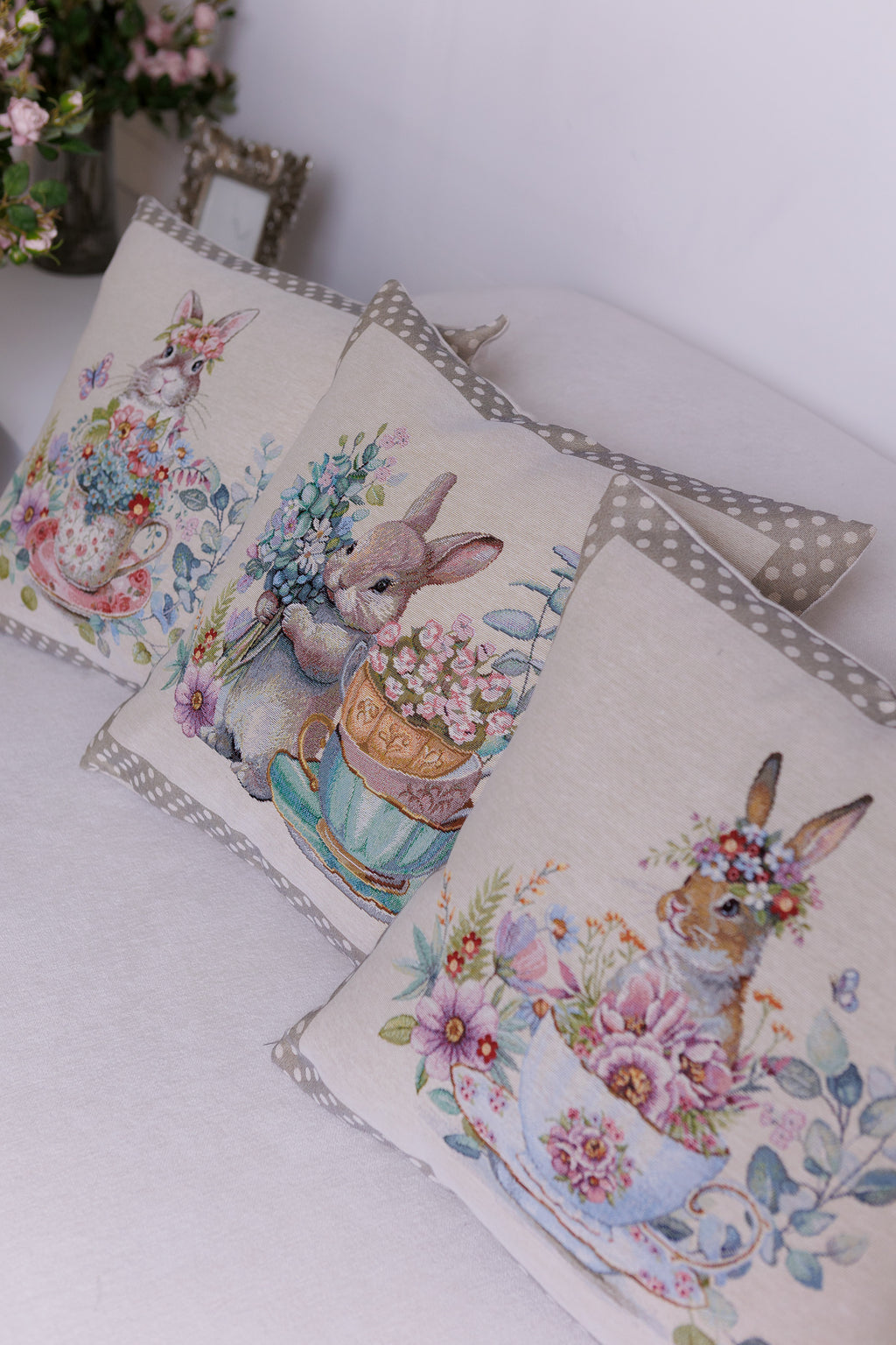 Pillow Covers Set Charm 18×18 inches (45×45 cm) - Set of 3