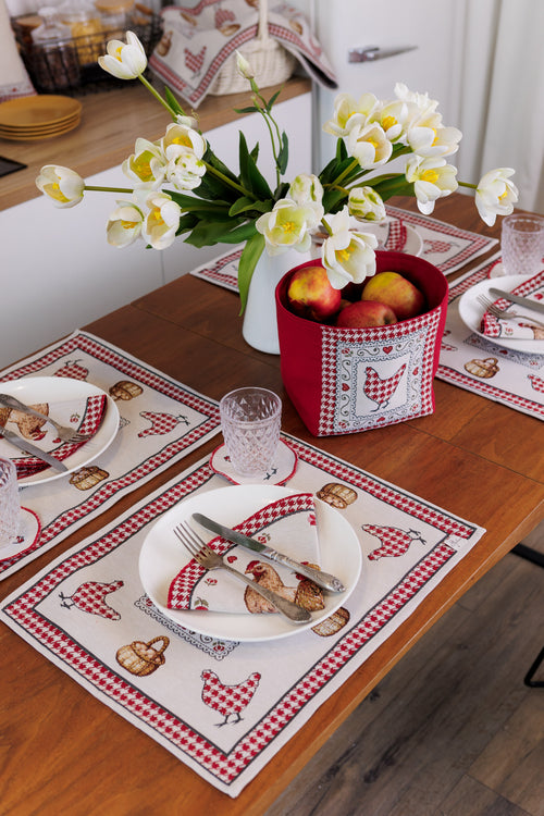 Heritage Bloom Napkins Set of 4