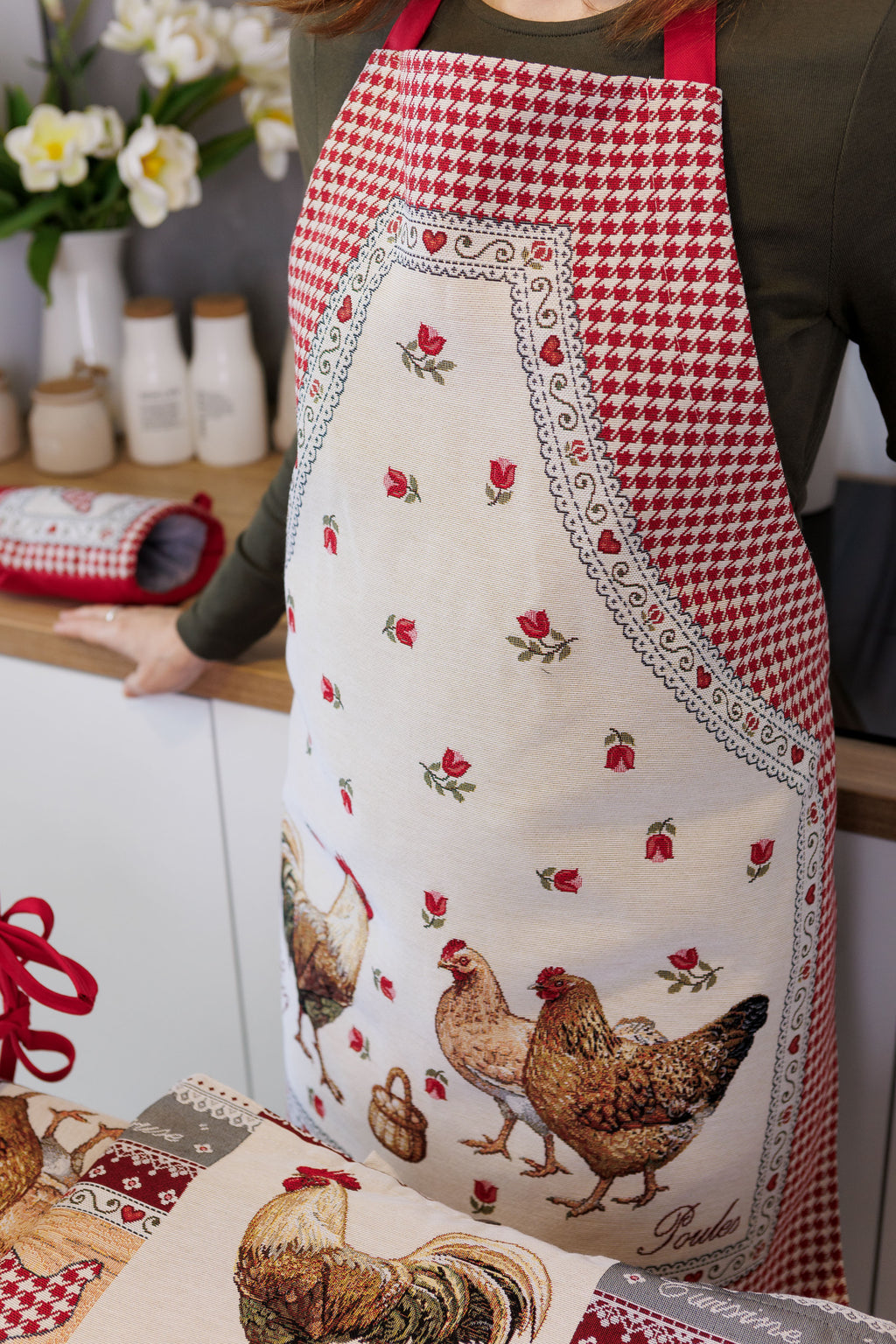 Kitchen Set Heritage Mitt+Potholder+Apron