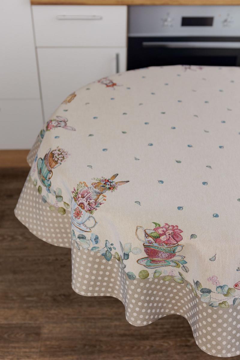 Charm Garden Round Tablecloth
