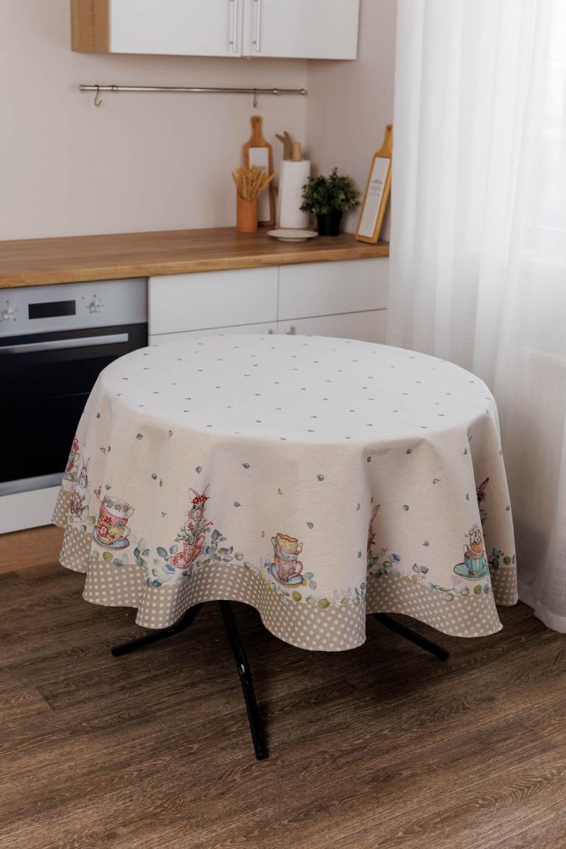 Charm Garden Round Tablecloth