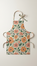 Garden Motif Apron in Durable Cotton